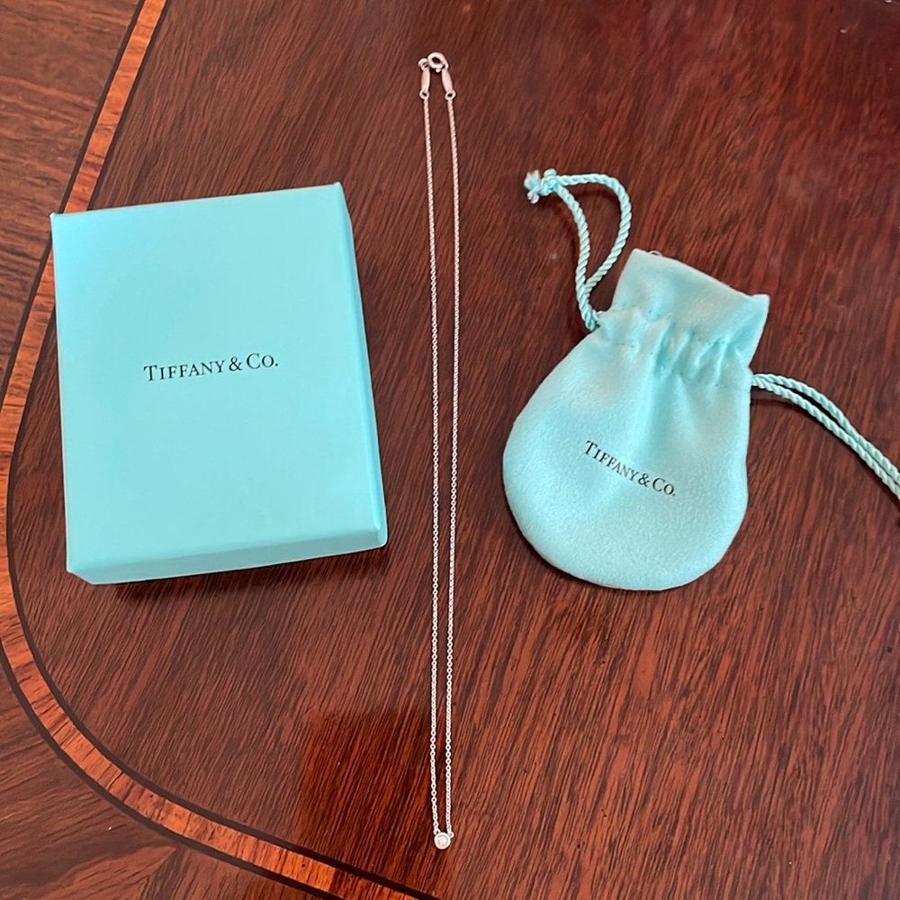 Tiffany & Co. Silver Chain Necklace with Blue Box